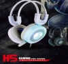 Over-ear gaming headphones with wired seven-color breathing lighting effects, gaming equipment, and PUBG headsets details Picture